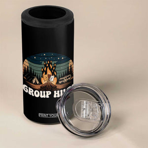 Funny Smores Camping 4 in 1 Can Cooler Tumbler Group Hug TS12 Print Your Wear