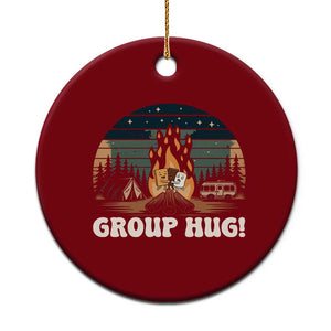Funny Smores Camping Ceramic Ornament Group Hug TS12 1pc Red Print Your Wear