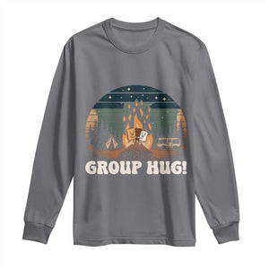 Funny Smores Camping Long Sleeve Shirt Group Hug TS12 Charcoal Print Your Wear