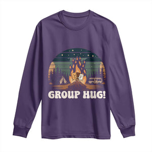 Funny Smores Camping Long Sleeve Shirt Group Hug TS12 Purple Print Your Wear