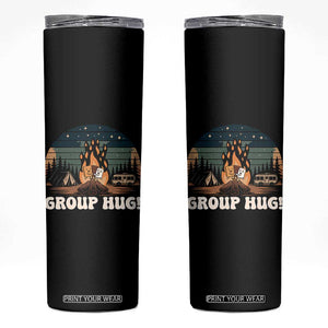 Funny Smores Camping Skinny Tumbler Group Hug TS12 Black Print Your Wear
