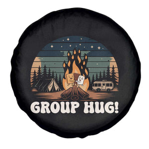 Funny Smores Camping Spare Tire Cover Group Hug TS12 Print Your Wear