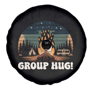 Funny Smores Camping Spare Tire Cover Group Hug TS12 Print Your Wear