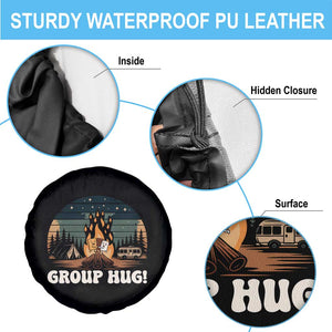 Funny Smores Camping Spare Tire Cover Group Hug TS12 Print Your Wear