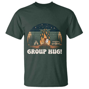 Funny Smores Camping T Shirt Group Hug TS12 Dark Forest Green Print Your Wear