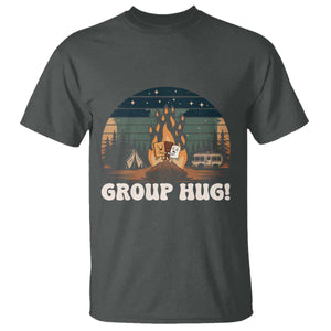 Funny Smores Camping T Shirt Group Hug TS12 Dark Heather Print Your Wear