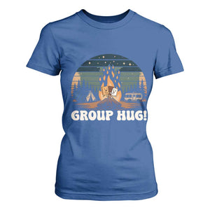 Funny Smores Camping T Shirt For Women Group Hug TS12 Royal Blue Print Your Wear