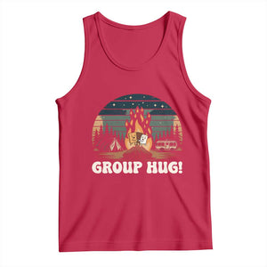 Funny Smores Camping Tank Top Group Hug TS12 Red Print Your Wear