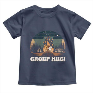 Funny Smores Camping Toddler T Shirt Group Hug TS12 Navy Print Your Wear