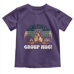 Funny Smores Camping Toddler T Shirt Group Hug TS12 Purple Print Your Wear