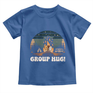 Funny Smores Camping Toddler T Shirt Group Hug TS12 Royal Blue Print Your Wear