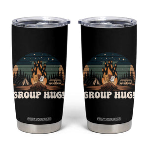Funny Smores Camping Tumbler Cup Group Hug TS12 Black Print Your Wear