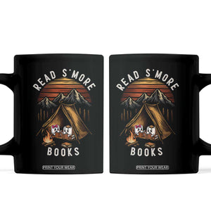 Book Lover Gift Coffee Mug Read Smore Books Camping Humor TS12 Black Print Your Wear