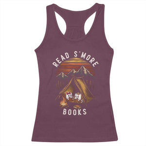 Book Lover Gift Racerback Tank Top Read Smore Books Camping Humor TS12 Maroon Print Your Wear