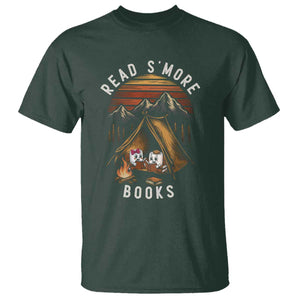 Book Lover Gift T Shirt Read Smore Books Camping Humor TS12 Dark Forest Green Print Your Wear