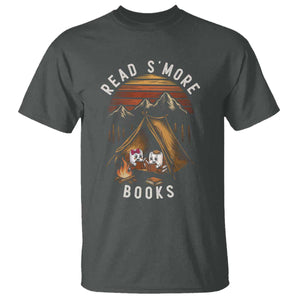 Book Lover Gift T Shirt Read Smore Books Camping Humor TS12 Dark Heather Print Your Wear