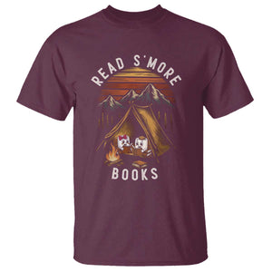 Book Lover Gift T Shirt Read Smore Books Camping Humor TS12 Maroon Print Your Wear