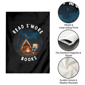 Camping Lover Garden Flag Read Smore Books Funny Smores TS12 Print Your Wear