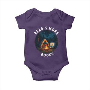 Camping Lover Baby Onesie Read Smore Books Funny Smores TS12 Purple Print Your Wear