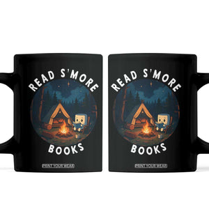 Camping Lover Coffee Mug Read Smore Books Funny Smores TS12 Black Print Your Wear