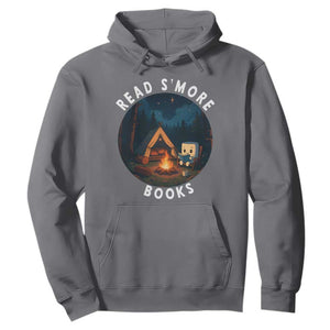 Camping Lover Hoodie Read Smore Books Funny Smores TS12 Charcoal Print Your Wear
