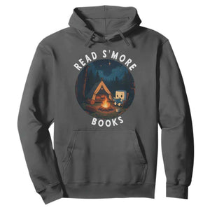 Camping Lover Hoodie Read Smore Books Funny Smores TS12 Dark Heather Print Your Wear