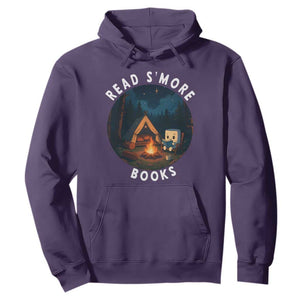 Camping Lover Hoodie Read Smore Books Funny Smores TS12 Purple Print Your Wear