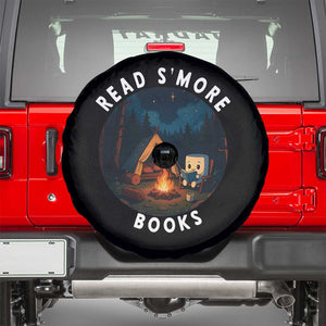Camping Lover Spare Tire Cover Read Smore Books Funny Smores TS12 Black Print Your Wear