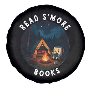 Camping Lover Spare Tire Cover Read Smore Books Funny Smores TS12 Print Your Wear