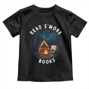 Camping Lover Toddler T Shirt Read Smore Books Funny Smores TS12 Black Print Your Wear