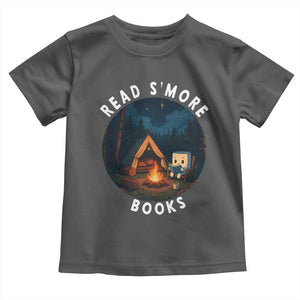 Camping Lover Toddler T Shirt Read Smore Books Funny Smores TS12 Dark Heather Print Your Wear