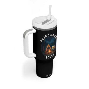 Camping Lover Tumbler With Handle Read Smore Books Funny Smores TS12 Print Your Wear