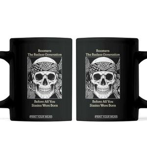 Baby Boomers Generation Coffee Mug Retro Badass Quote Gift TS12 Black Print Your Wear