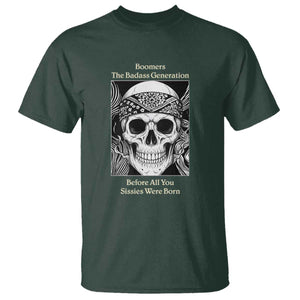 Baby Boomers Generation T Shirt Retro Badass Quote Gift TS12 Dark Forest Green Print Your Wear
