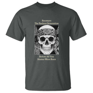 Baby Boomers Generation T Shirt Retro Badass Quote Gift TS12 Dark Heather Print Your Wear
