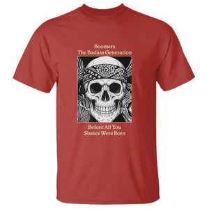 Baby Boomers Generation T Shirt Retro Badass Quote Gift TS12 Red Print Your Wear