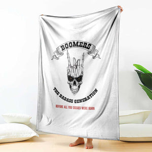 Baby Boomers The Badass Generation Funny Quote Gift Throw Blanket TS12 Print Your Wear