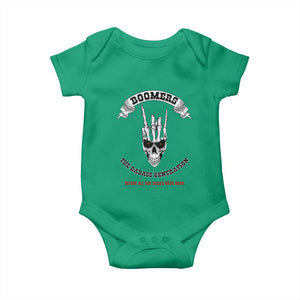 Baby Boomers The Badass Generation Funny Quote Gift Baby Onesie TS12 Irish Green Print Your Wear