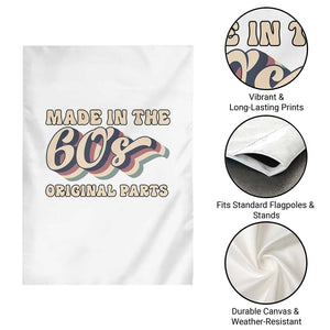 Made In The 60s Original Parts Garden Flag Funny Boomers Birthday Gift TS12 Print Your Wear