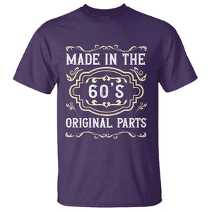 Made In The 60s Original Parts T Shirt Vintage Baby Boomer Gift TS12 Purple Print Your Wear