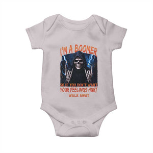 Baby Boomers Sarcastic Baby Onesie If You Dont Want Feelings Hurt Gift TS12 Ice Gray Print Your Wear