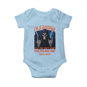 Baby Boomers Sarcastic Baby Onesie If You Dont Want Feelings Hurt Gift TS12 Light Blue Print Your Wear