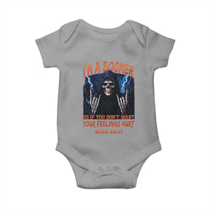 Baby Boomers Sarcastic Baby Onesie If You Dont Want Feelings Hurt Gift TS12 Sport Gray Print Your Wear