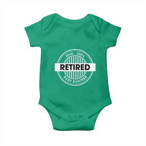 Funny Retired Baby Boomer Generation Gift Baby Onesie TS12 Irish Green Print Your Wear