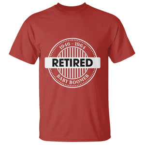 Funny Retired Baby Boomer Generation Gift T Shirt TS12 Red Print Your Wear