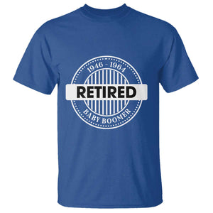 Funny Retired Baby Boomer Generation Gift T Shirt TS12 Royal Blue Print Your Wear