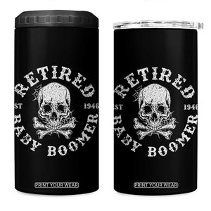 Funny Baby Boomer Retirement 4 in 1 Can Cooler Tumbler Gift For Generation TS12 One Size: 16 oz Black Print Your Wear