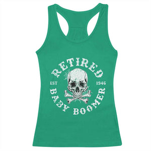 Funny Baby Boomer Retirement Racerback Tank Top Gift For Generation TS12 Irish Green Print Your Wear