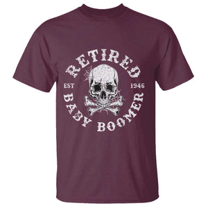 Funny Baby Boomer Retirement T Shirt Gift For Generation TS12 Maroon Print Your Wear
