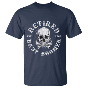 Funny Baby Boomer Retirement T Shirt Gift For Generation TS12 Navy Print Your Wear